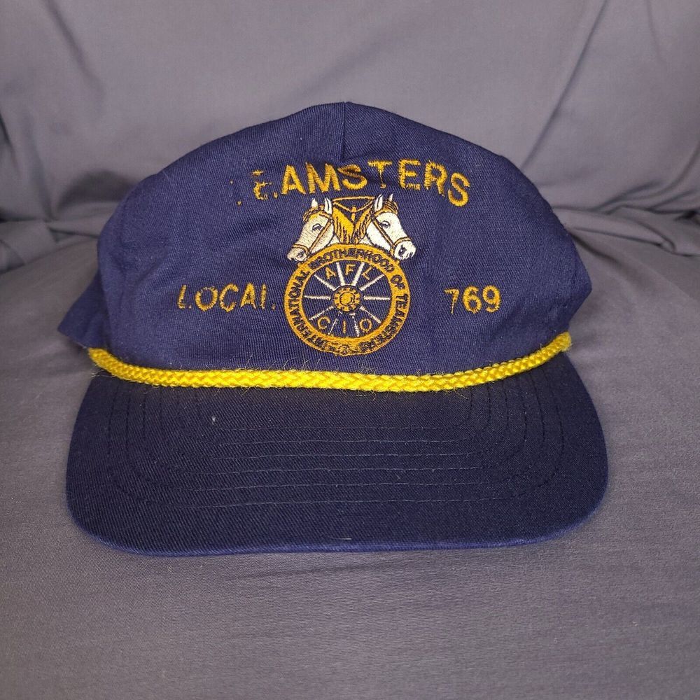Vintage Teamsters Local 769 Hat Cap Blue SnapBack Made In USA